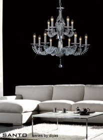 Santo Crystal Ceiling Lights Diyas Contemporary Chandeliers Santo Crystal Ceiling Lights Diyas Contemporary Chandeliers